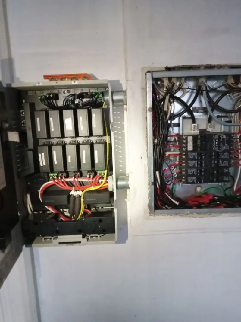 Electrical panel upgrade completed for Security Camera Wiring in Jasper
